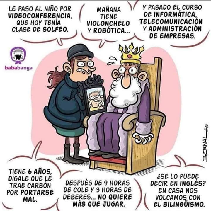 Cómico pero por desgracia real en muchas familias
