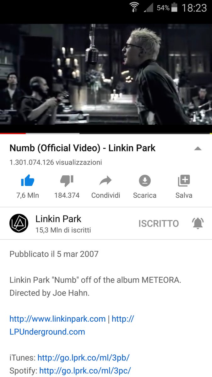 Saralpfamily's tweet photo. @LPLive @linkinpark @ChesterBe @mikeshinoda @phoenixlp @joehahnLP @BradDelson #robbourdon Numb is now 1 billion 3 so is the rock video more seen in the rock history 😍 #makechesterproud #chesterbennington #linkinpark #numb #meteora #bestrockvideo https://t.co/ZH51efASaJ