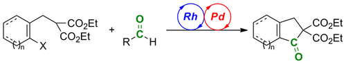 ACES_Journals's tweet photo. CO Gas-free Intramolecular #Cyclocarbonylation Reactions of Haloarenes Having a C-Nucleophile through CO-Relay between Rhodium and Palladium. #dualcatalysis Tsumoru Morimoto et al. @NAIST_MAIN_EN https://t.co/qGzXYcGB3r https://t.co/jG7P473mkJ