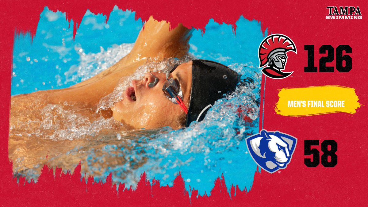 FINAL: UT men's swimming defeats Eastern Illinois. #TampaSwimming #StandAsOne