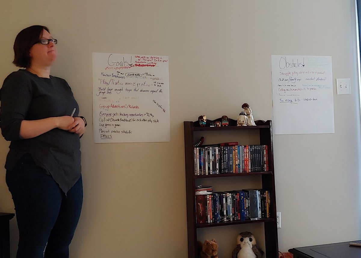 BlackApronCraft's tweet photo. Making plans and setting goals for the year!

#improvpractice #improvcomedy #improv https://t.co/jR1vabLVYX