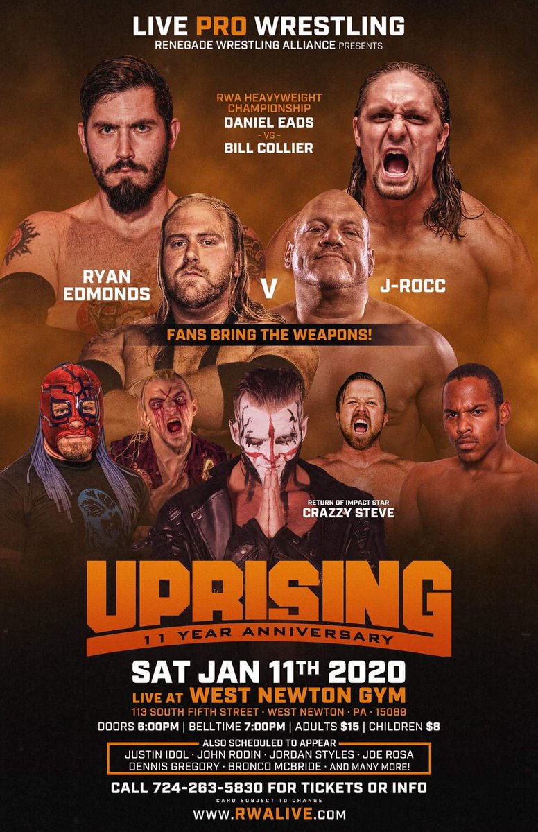 JasonFnGory's tweet photo. Jan 11th Me and @steveofcrazzy will dethrone the Sons of Liberty as @RWAPRO tag team champions! Once those titles are ours, lets see who can try and rip them from our cold dead hands! #ChaosRealm #InfectTheWorld #PlagueOfDecay #crazzy https://t.co/xNRGLC9NJR