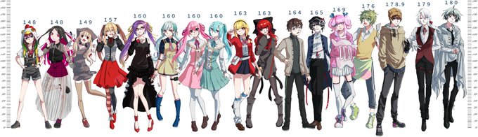 身長比較のtwitterイラスト検索結果 古い順