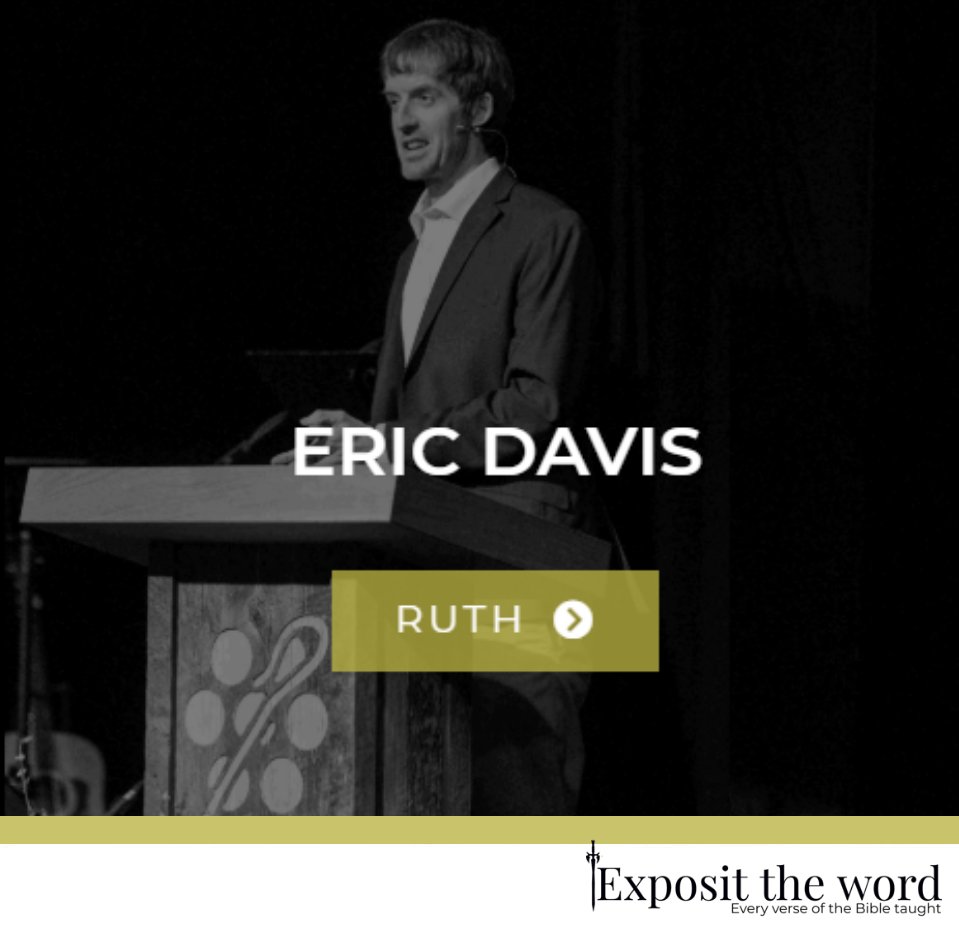Exposittheword's tweet photo. Study the book of Ruth with Eric Davis (@ericd307)
https://t.co/Wz31t2giJR
#biblestudy #exposition #worldsbestpreachers #everyverse https://t.co/HYjpudJ2I2