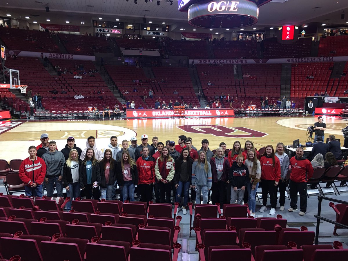 Shattuck Basketball catching the OU game before we play at The Peak