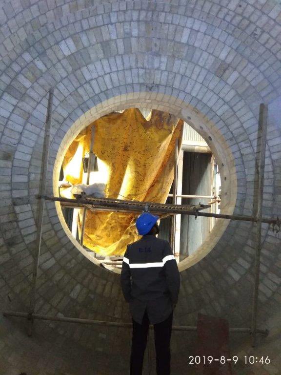 ref_solutions's tweet image. Mullite bricklining supplied and applied for a refinery incinerator