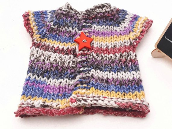 Indigosky2Knit's tweet photo. Rainbow baby cardigan short sleeve hand knit https://t.co/ReTh2NhvhB https://t.co/50J8fsqYtO
