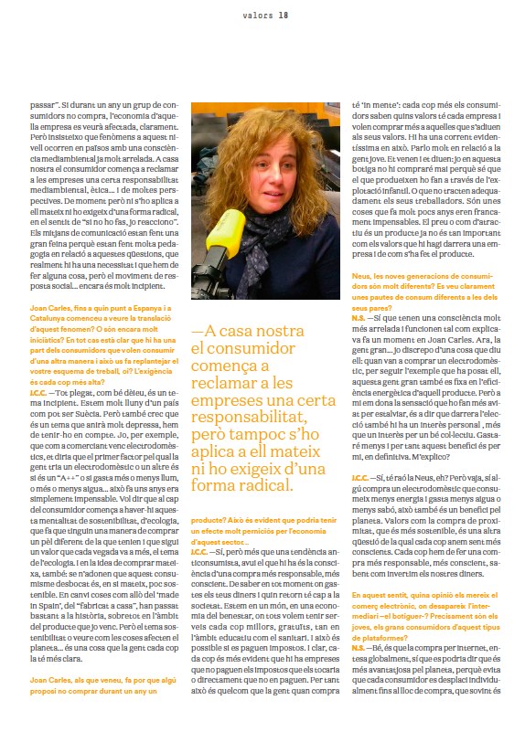 RETAILcatalunya's tweet photo. "Els nous consumidors", conversa entre @jccalbet i @neuSoler a la @revistavalors
#vertebrantciutatssingulars
@joansalicru
#RETAILcat https://t.co/494AiiqacY