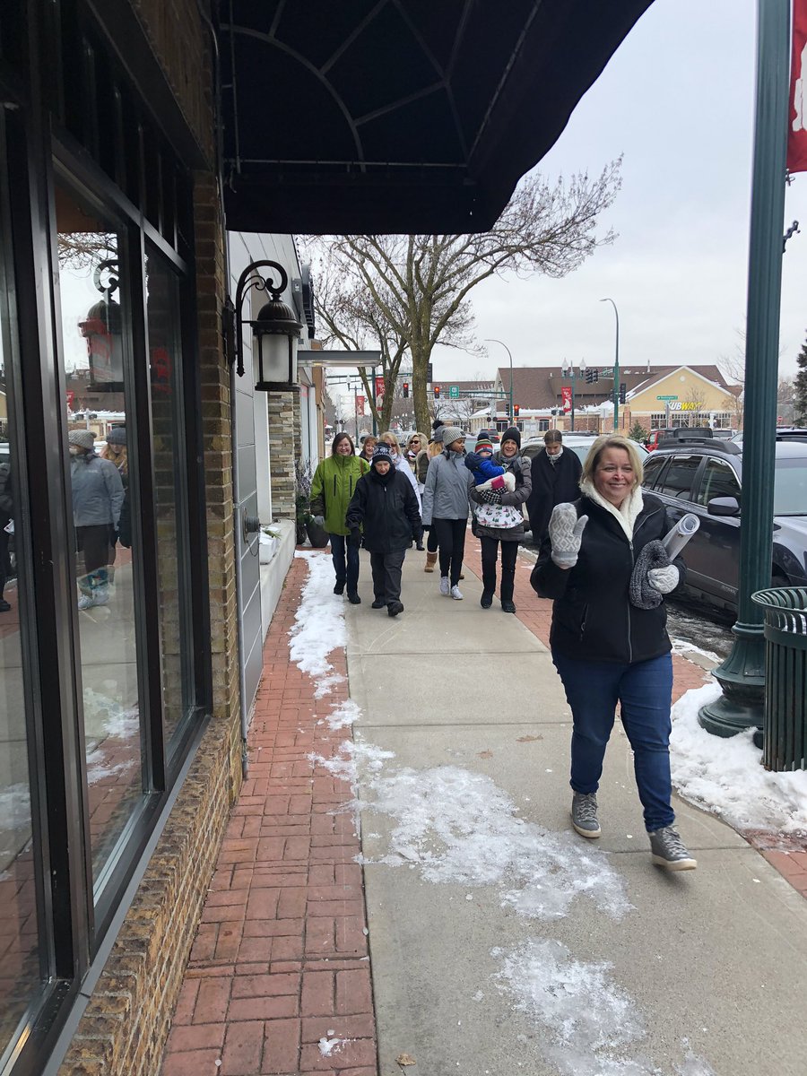 So excited to have so many dedicated Relayers kick off our 26th year with #RelayFirstLap2020 in beautiful downtown <a href="/WhiteBearMN/">Go Bears - All things WBL</a> today! Temp was a balmy 24F!! @ACS_Minnesota <a href="/ACSCANMN/">ACS CAN Minnesota</a> #stopcancer Join the fun WBRelay.org