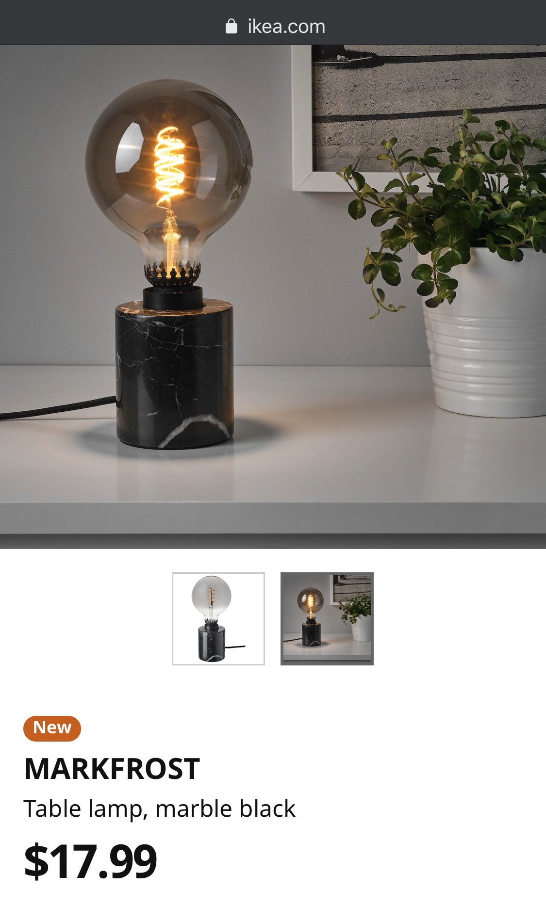 Ikea mark frost lamp deals