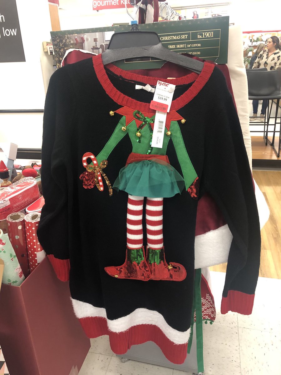 KimChapmanNC9's tweet image. Out shopping with Mom. I think I’ve found the ugliest sweater dress! #goodforme