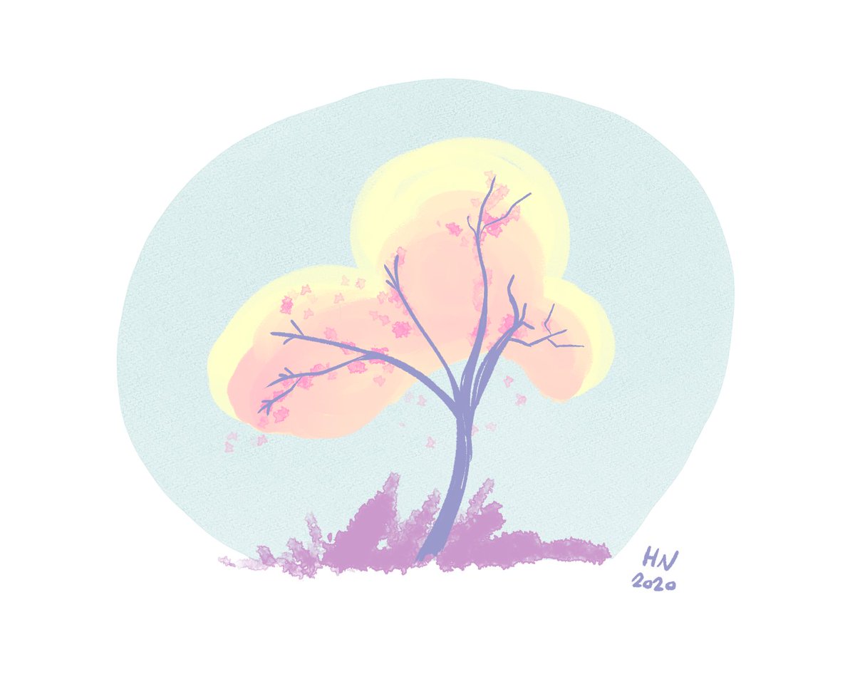 _hanimation's tweet photo. practising with some of the traditional paint tools in clip studio paint 🌳✨🌵 https://t.co/ik68rZuibQ