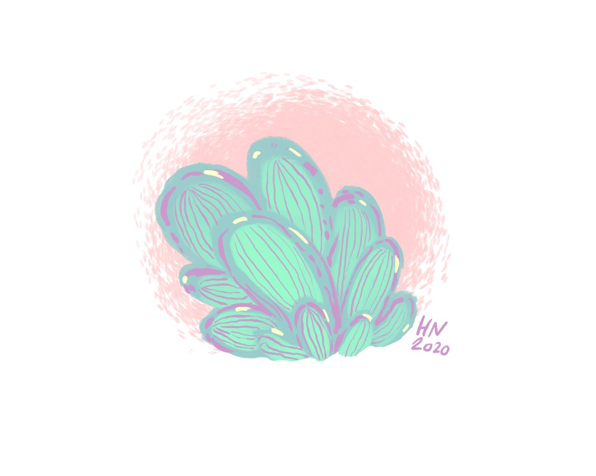 _hanimation's tweet photo. practising with some of the traditional paint tools in clip studio paint 🌳✨🌵 https://t.co/ik68rZuibQ