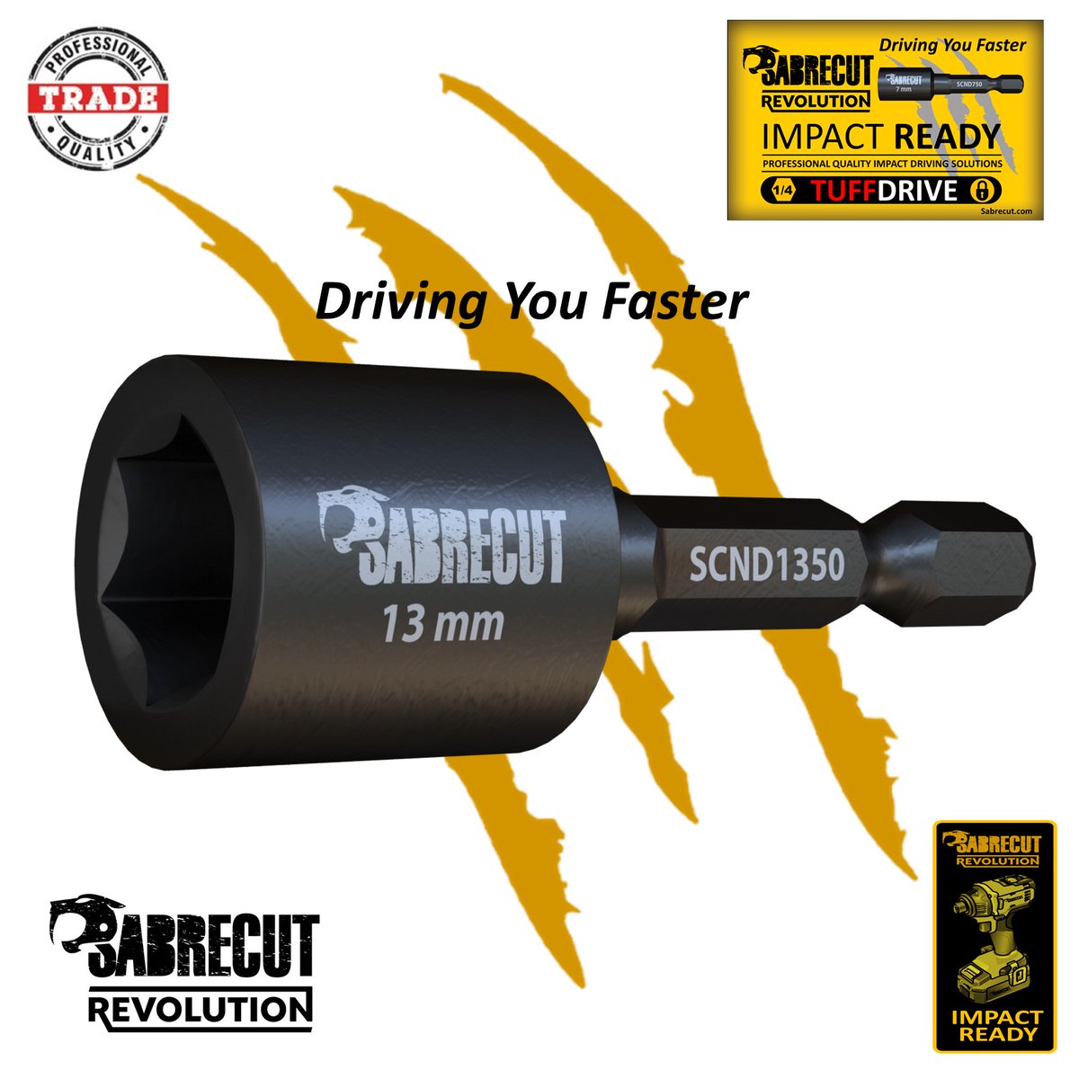 SabreCut_'s tweet image. SabreCut 1pc 13mm Hex Head Socket Driver (SCND1350_1). These professional quality hex head socket drivers specially designed for use with impact drivers. Forged tip for greater impact resistance.

sabrecut.com/1pc-13mm-hex-h…

#SabreCut #SocketDrivers #SocketDriver