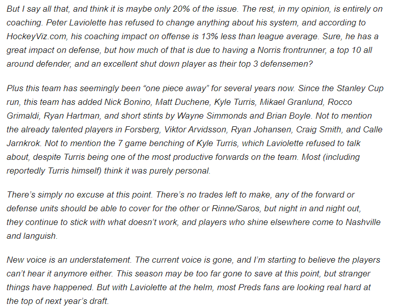 BryanBastin's tweet photo. In that @JFTC_Kings piece, I didn't go into answering "do the Preds need a new voice" with a plan, nor did I know what I was going to write.

But this, ESPECIALLY that second paragraph was sobering, even to someone who covers the team daily. https://t.co/X9ijFmVB1J
