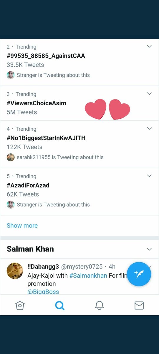 Vedant54935354's tweet photo. Guys history created Asim cross 5m + tweets #ViewersChoiceAsim @BollySpy #AsimSquad https://t.co/oKpAWRwsta