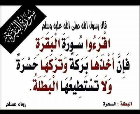 فضل سورة البقرة