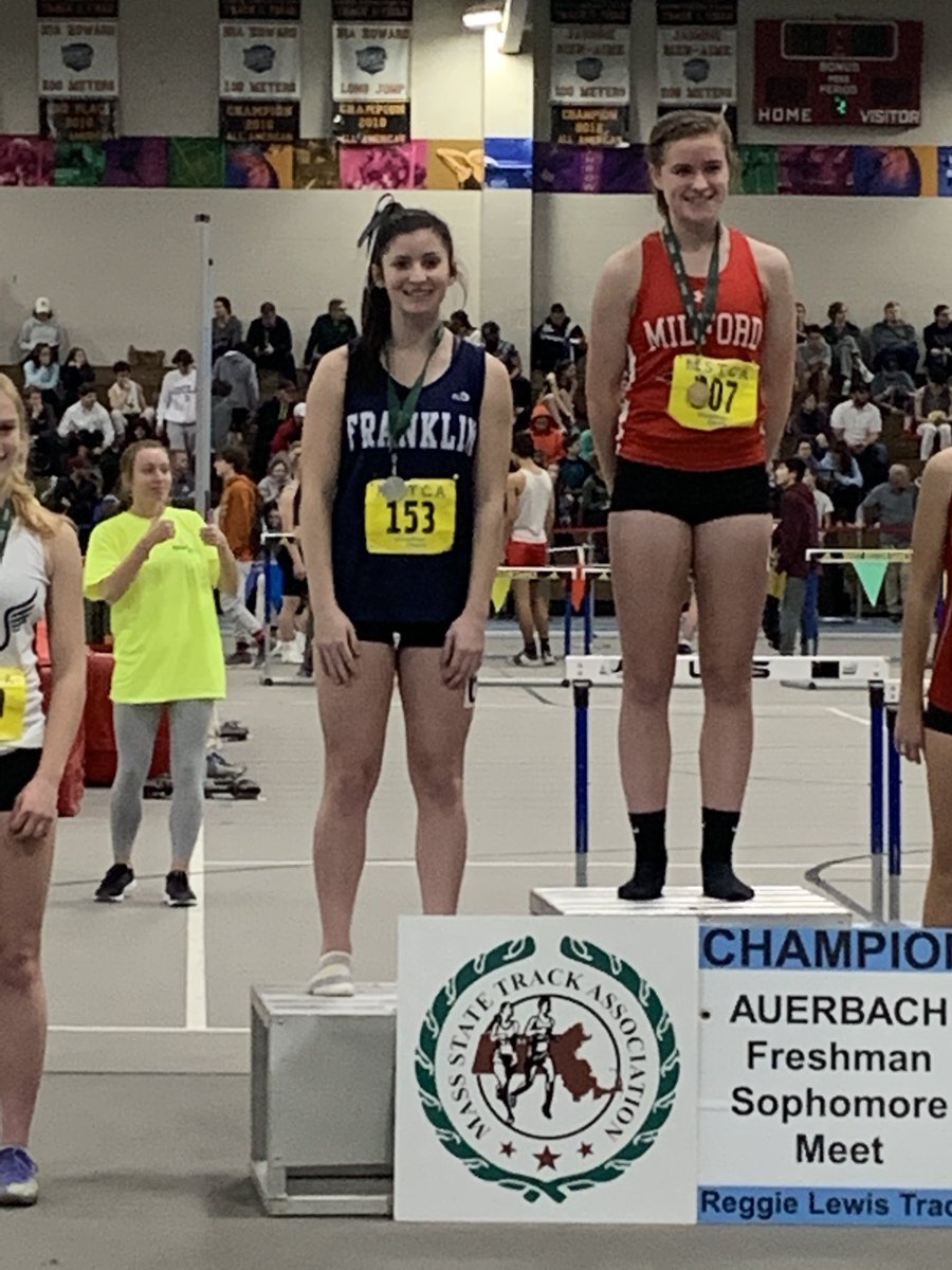 Jill Fenerty takes 2nd in the 300m race for the Fr/So meet!
