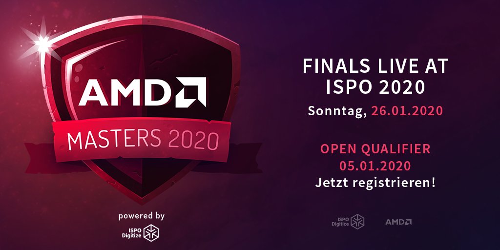 TeamFireWallRL's tweet photo. Bis morgen um 14:00 Uhr habt ihr noch Zeit euch für den Open Qualifier der #AMDMasters anzumelden!
Unter anderem winken euch ein Preisgeld von 3000€ auf dem LAN Finale der @ispo Munich!

🌍https://t.co/ooIk0WHpi1 https://t.co/xdVXHSijQu