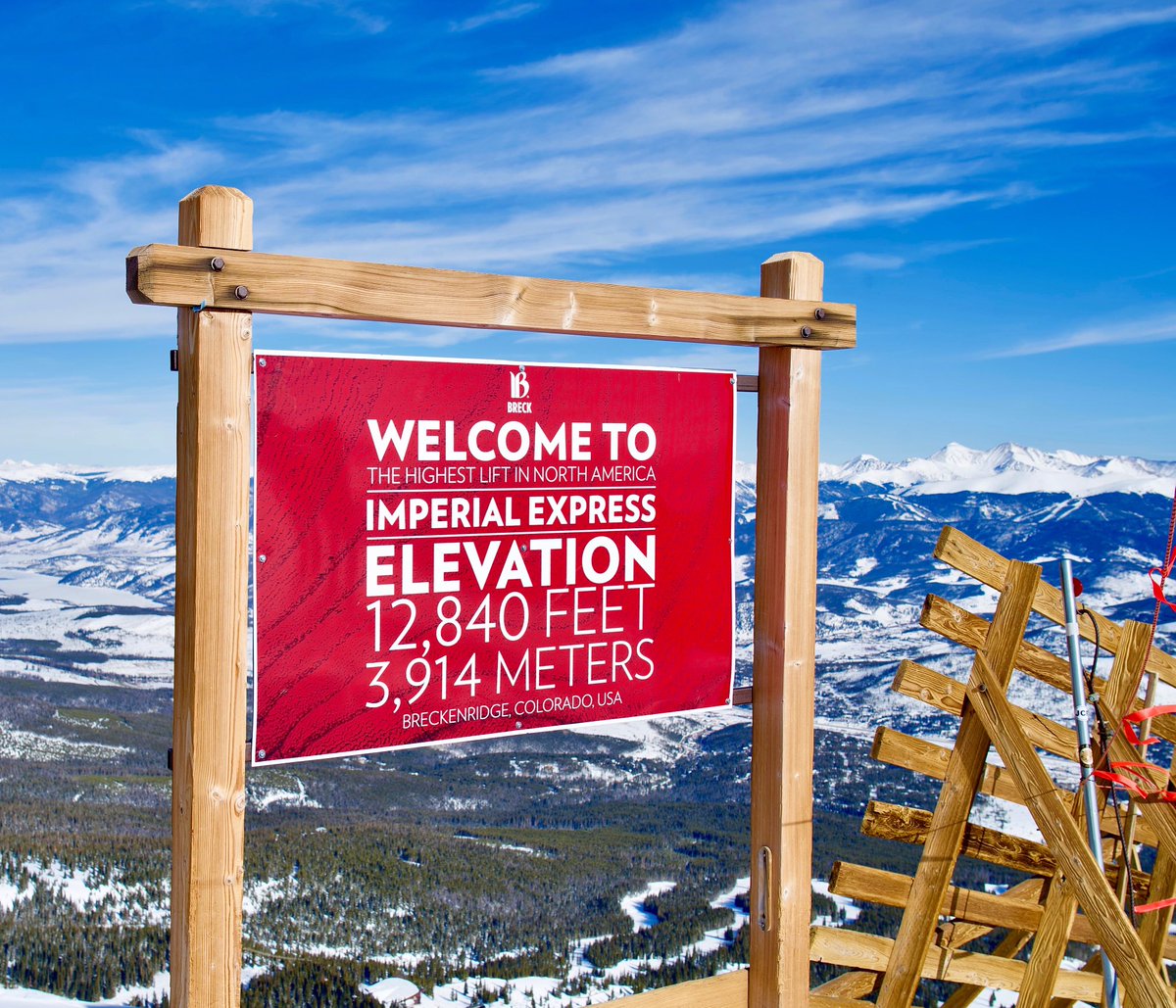 Elevate your weekend to 12,840ft ⬆️ #Breck