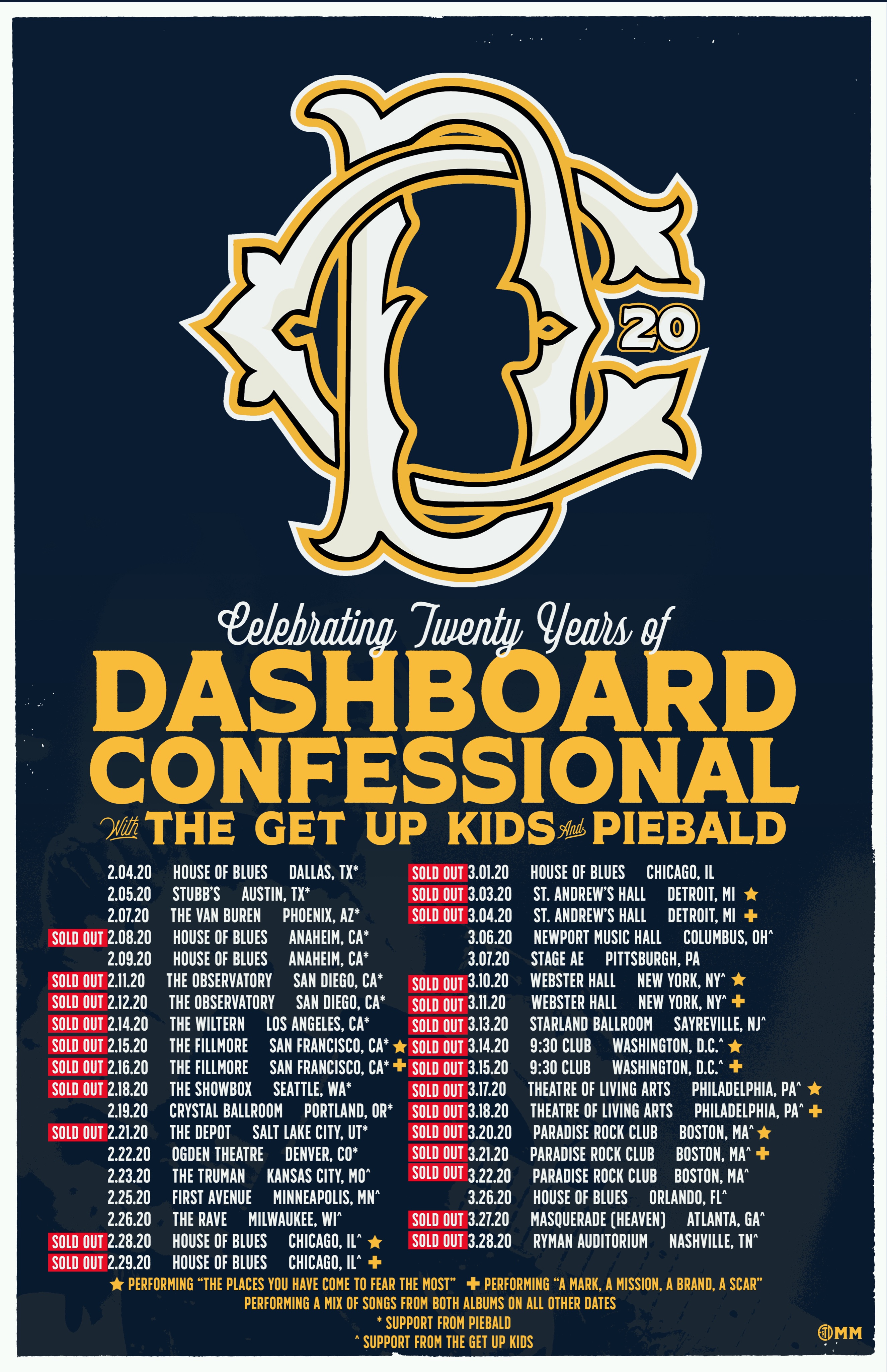 Dashboard Confessional's upcoming tour dates