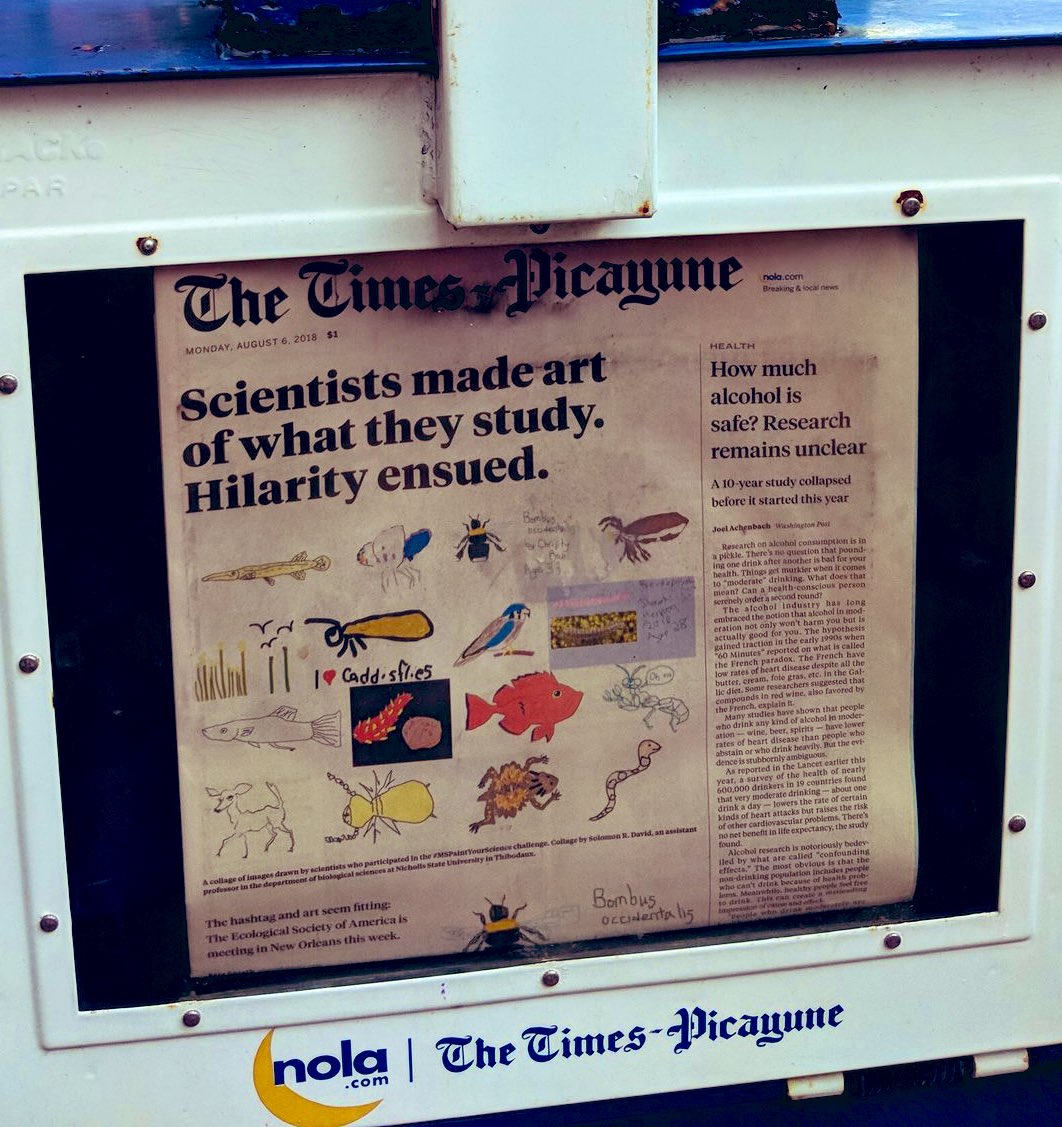 SolomonRDavid's tweet photo. Two that I contributed to are newspaper articles featuring #scicomm for:
#MSPaintYourScience by @SaraSneath
https://t.co/TfWnq0kvcO
and #GarLab by @_thehalparker
https://t.co/vPgiwz78c7 https://t.co/WaOAtxI1l7