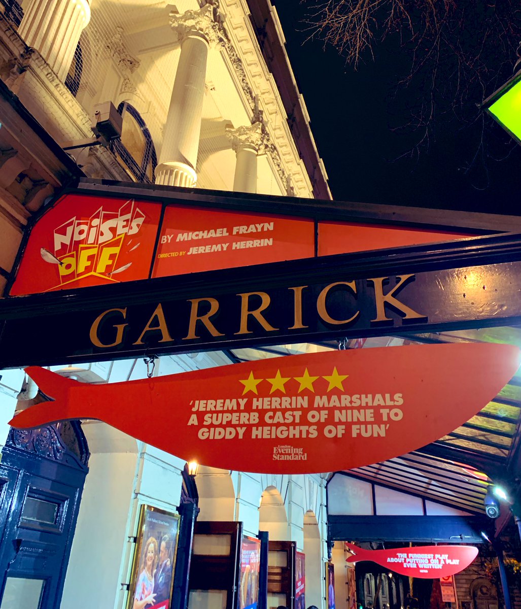 Wishing the <a href="/NoisesOffPlay/">Noises Off</a> a marvellous final performance at the Garrick Theatre this evening!