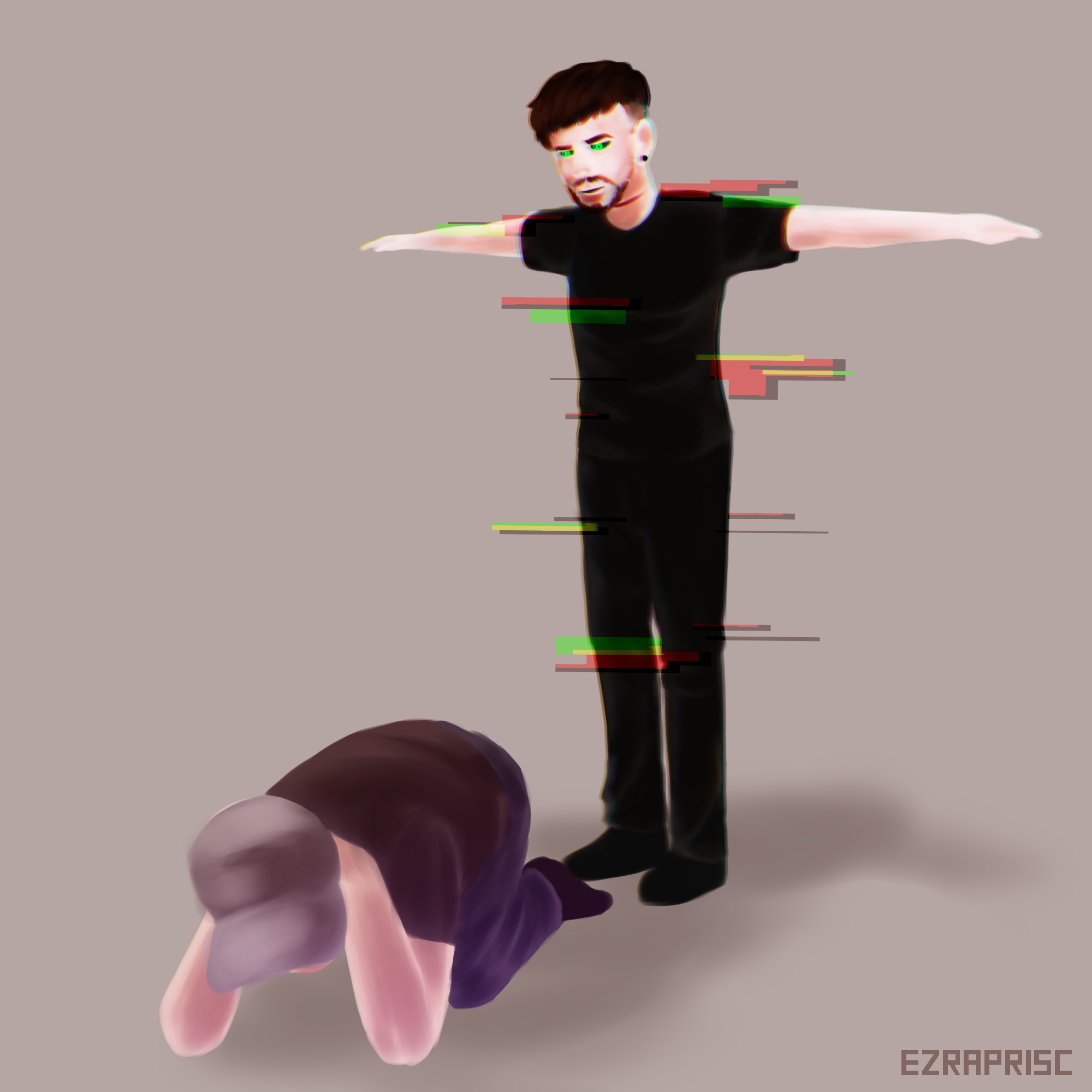 ezraprisc @ CF17 F39-40 Paramaso on X: My recent work for JSE Amino  Magazine THE ANTISEPTICEYE T-POSE (inspired by that Monika T-Posing Sans  meme) (Yeah, I tried Experimenting with painting style art) #