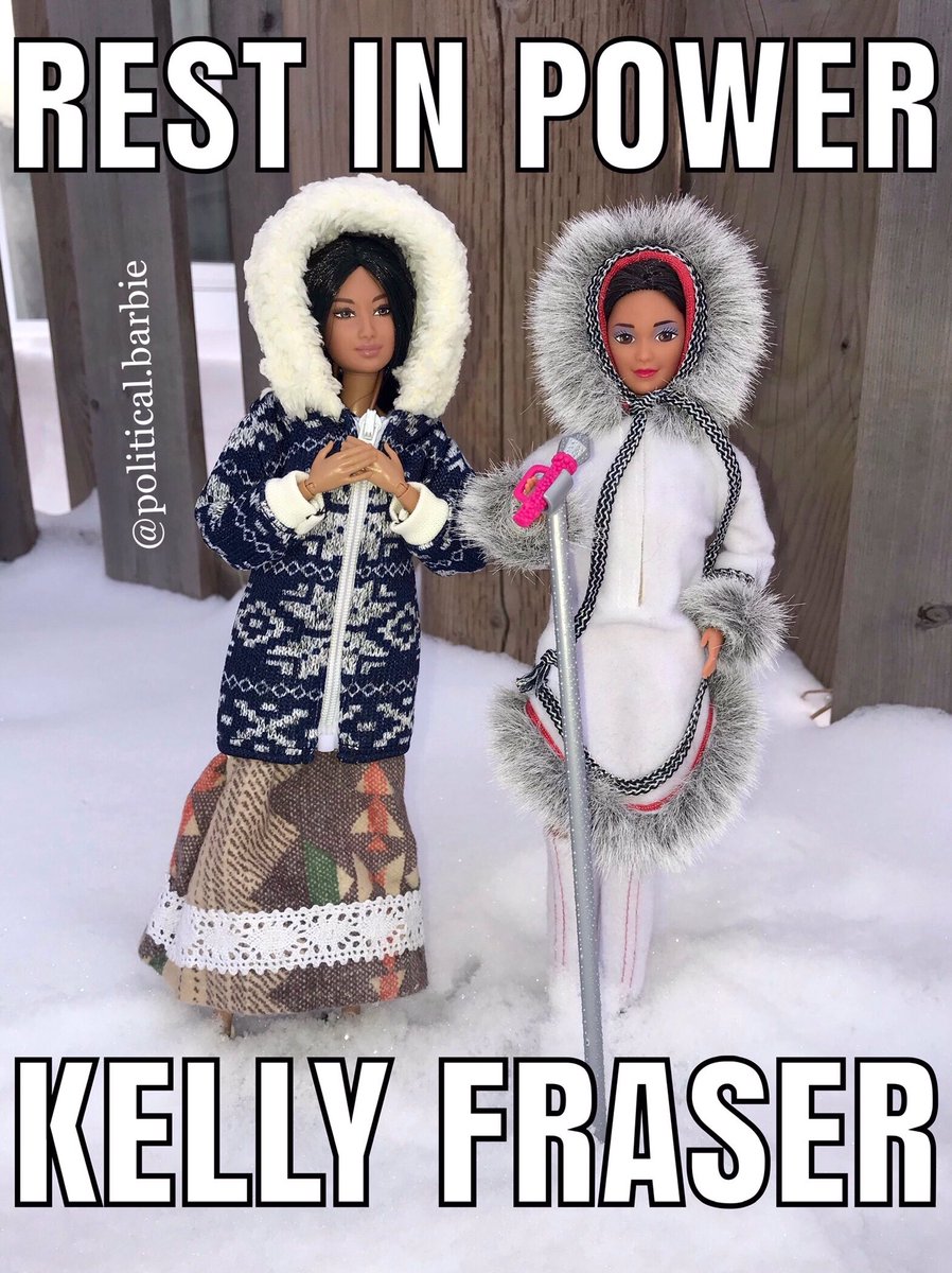 politicalbarbi3's tweet photo. Rest in Power @Iskellyfraser 
A young talented &amp; inspirational Inuk sister stolen from us all too soon. Her life will be celebrated today at 4:30pm in Oodena Circle at the Forks. Pidamaya do to all the organizers #kellyfraser #tribute #inuktitut #politicalbarbie #oodena #treaty1 https://t.co/72HGvQ7PoX