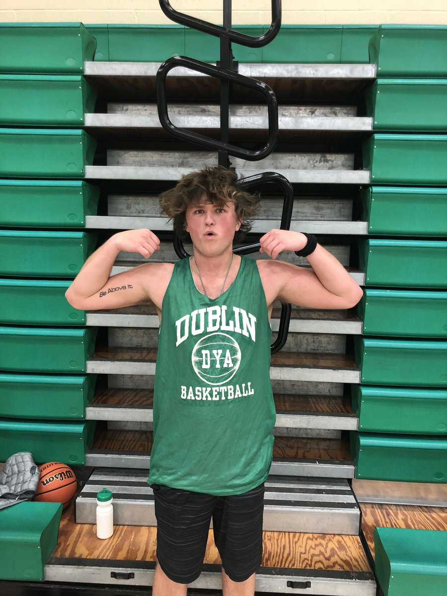 DyaZach's tweet photo. #2 Cavs upset #1 Heat by 20. @Ethan_Bork 18pts 12 Rebs. Peep the tat. https://t.co/eNsz8G0d3H