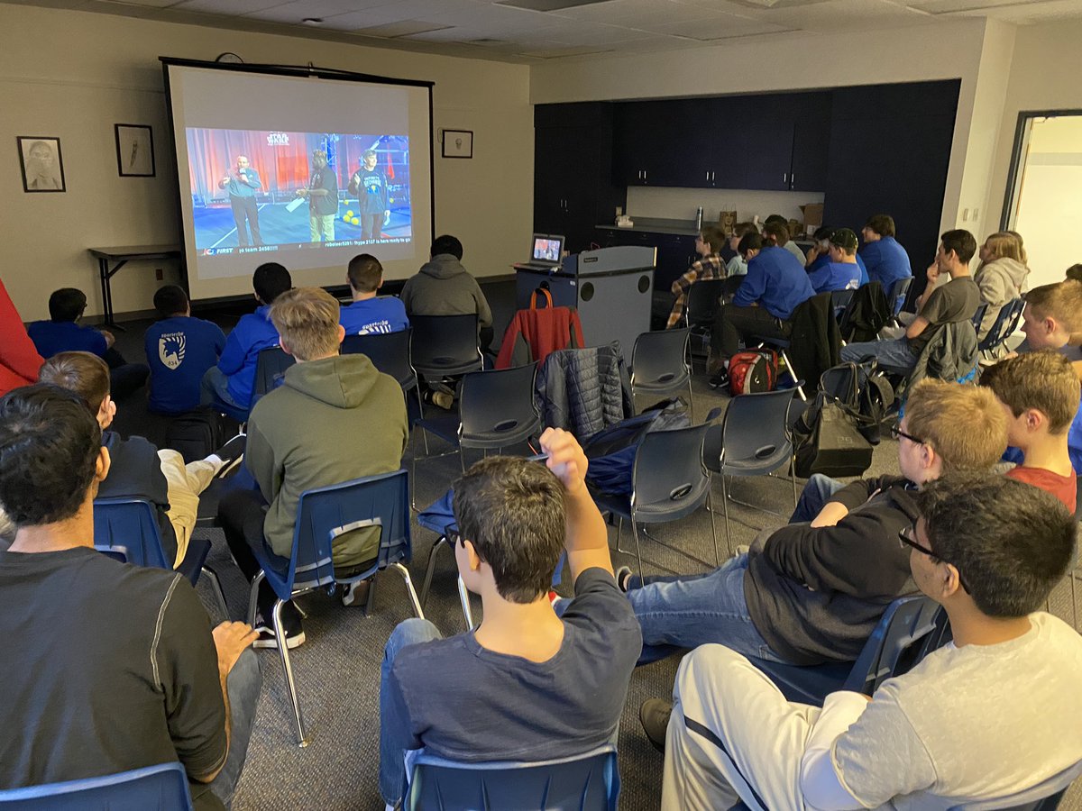 FRC834's tweet photo. Our students and mentors ready for our 2020 FRC season! Thanks to everyone who came out for kickoff! #frc834 https://t.co/5bVFbCm7ZL