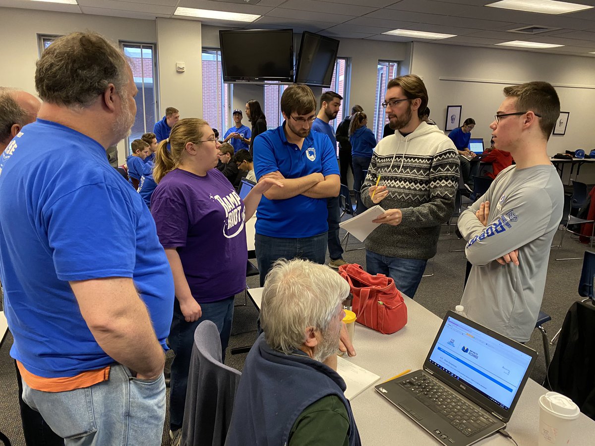 FRC834's tweet photo. Our students and mentors ready for our 2020 FRC season! Thanks to everyone who came out for kickoff! #frc834 https://t.co/5bVFbCm7ZL