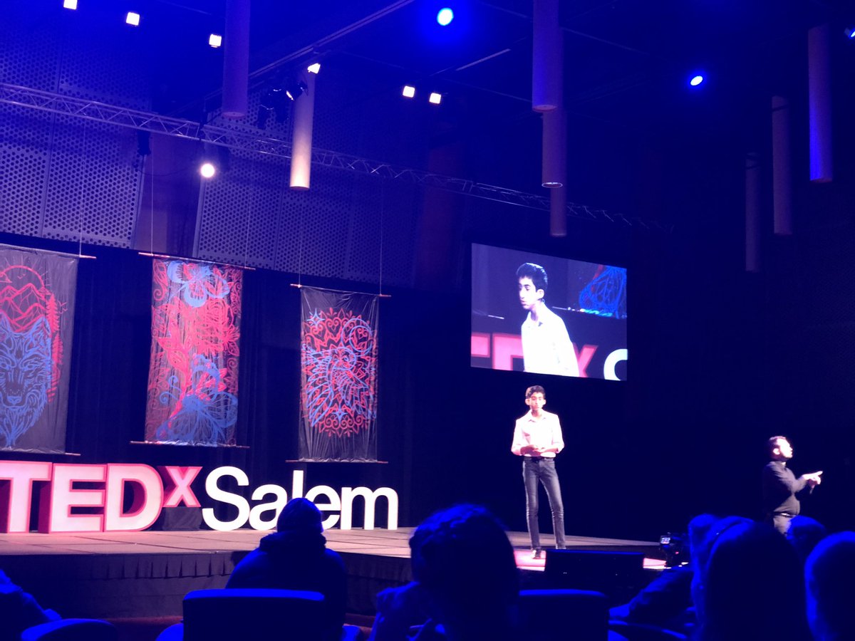 TEDxSalem_com's tweet photo. "Never in our history has the health of our oceans been so important,” says Mihir Hoshi, a 14-year-old researching Marine Protected Areas. #tedxsalem #tedx #salemOR https://t.co/tlasS1CV7h