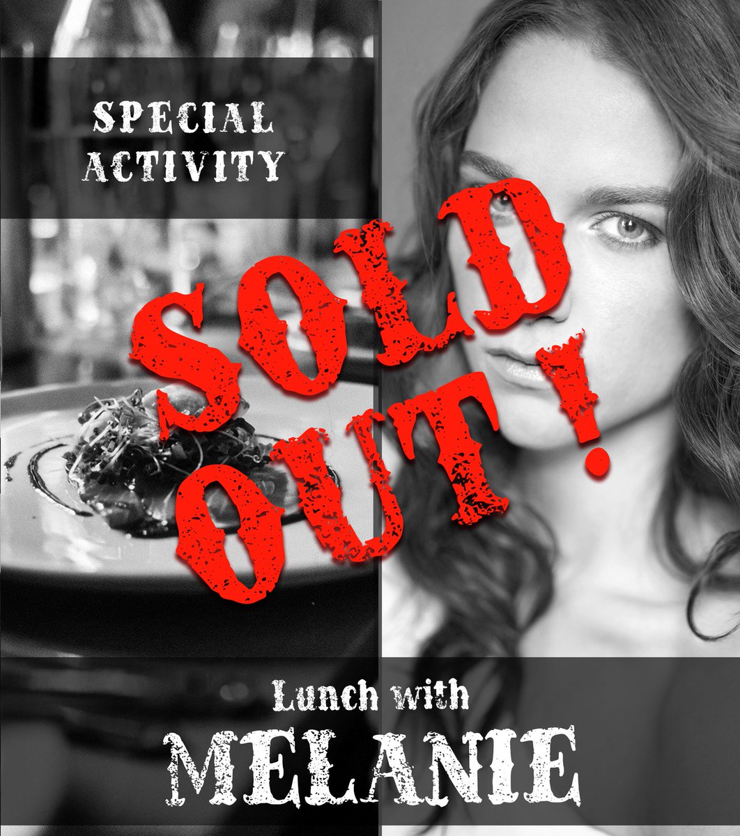 BPE_de's tweet photo. Das Lunch-Meet&amp;Greet mit @MelanieScrofano am Samstag ist ausverkauft! Sei schnell und sicher Dir noch Dein Ticket für Sonntag, bevor auch diese alle weg sind! 
Denk auch an das Origami mit Robert Svane. 

#bonfirephoenixevents #peacemaker #specialactivity #lunch #wynonnaearp https://t.co/5kHQQUiJiC