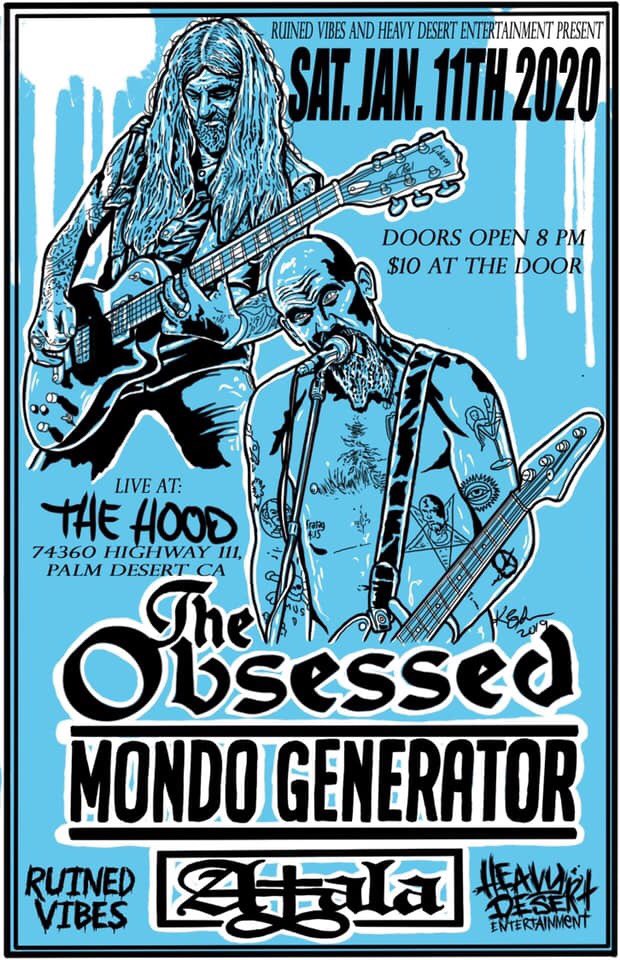 AtalaDesertRock's tweet photo. A week away, playing with @MondoGenerator_ and @TheObsessedOFC! Doors at 8, we go on at 9! https://t.co/jRVLGJMyb9