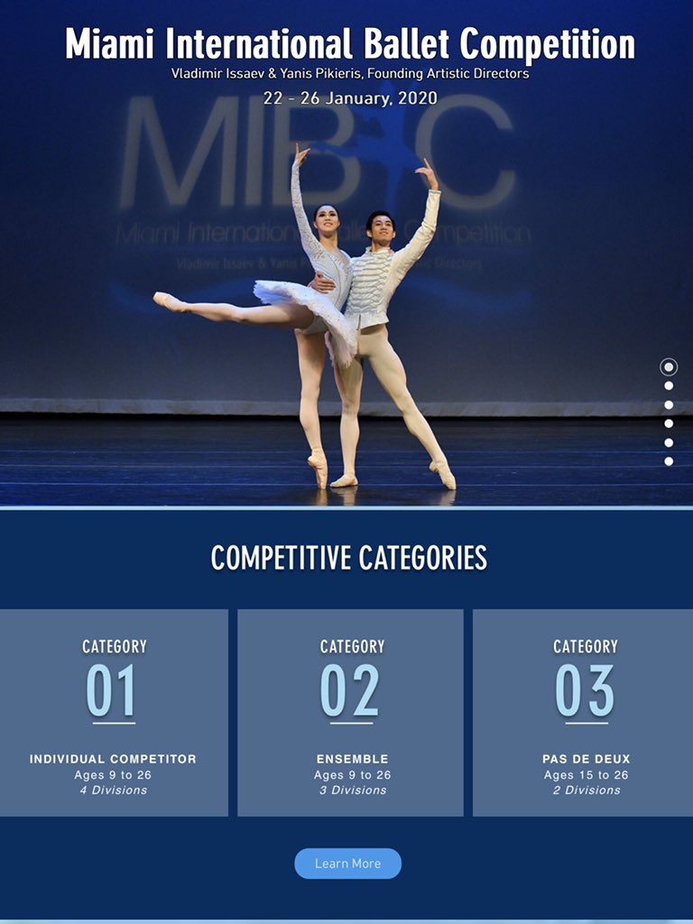 ortaquechel20's tweet photo. Ya estamos en enero... Y hay gran expectativa ante la tercera edición de @miamiibc [E] #ballet #competencia #VladmirIssaev #YanisPikieris @ArtsBallet @MIAYouthBallet @RubyRomero @MiamiDadeArts @ArtsBizMiami @artburstmiami @DanzadanceOrg https://t.co/1Rr7Egd3mC