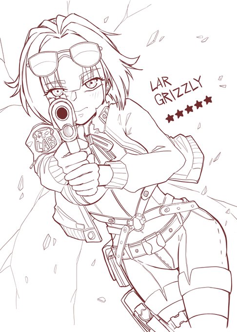 グリズリーマグナム描いとる。
#ドルフロ #ドールズフロントライン 