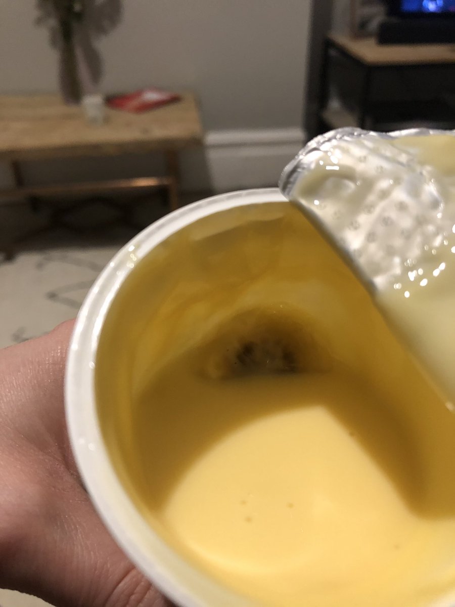 joeg0109's tweet photo. Hey @AmbrosiaDessert - was looking forward to some Devon custard (bought today from @sainsburys) and it had something very unwelcome in it! Had sent the whole thing sour and rotten- not sure what it is! https://t.co/XJumeHaZYF