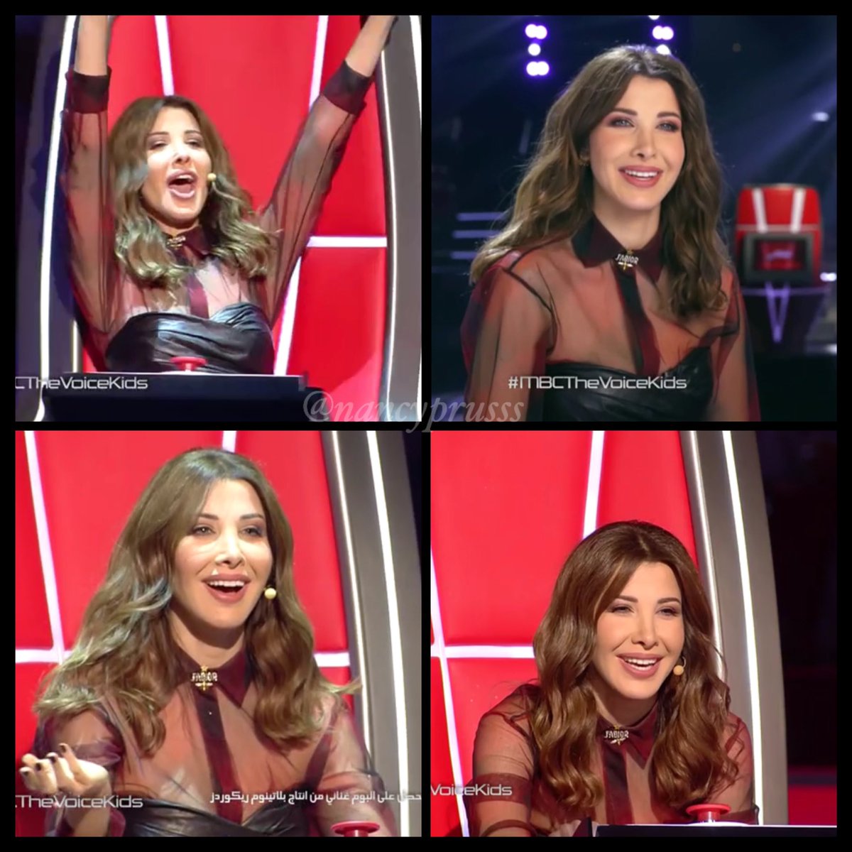 NanCyprusss's tweet photo. And finally she is back on TV 🥳 I really missed watching her every gestures 😍♥️ @NancyAjram #nancyajram #MBCTheVoiceKids https://t.co/3RhePdLGky