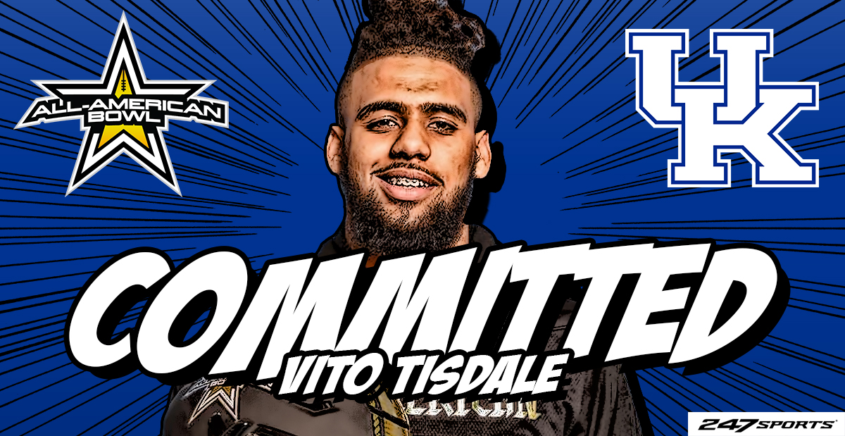 247Sports's tweet image. Four-star safety Vito Tisdale commits to Kentucky:

247sports.com/college/kentuc…