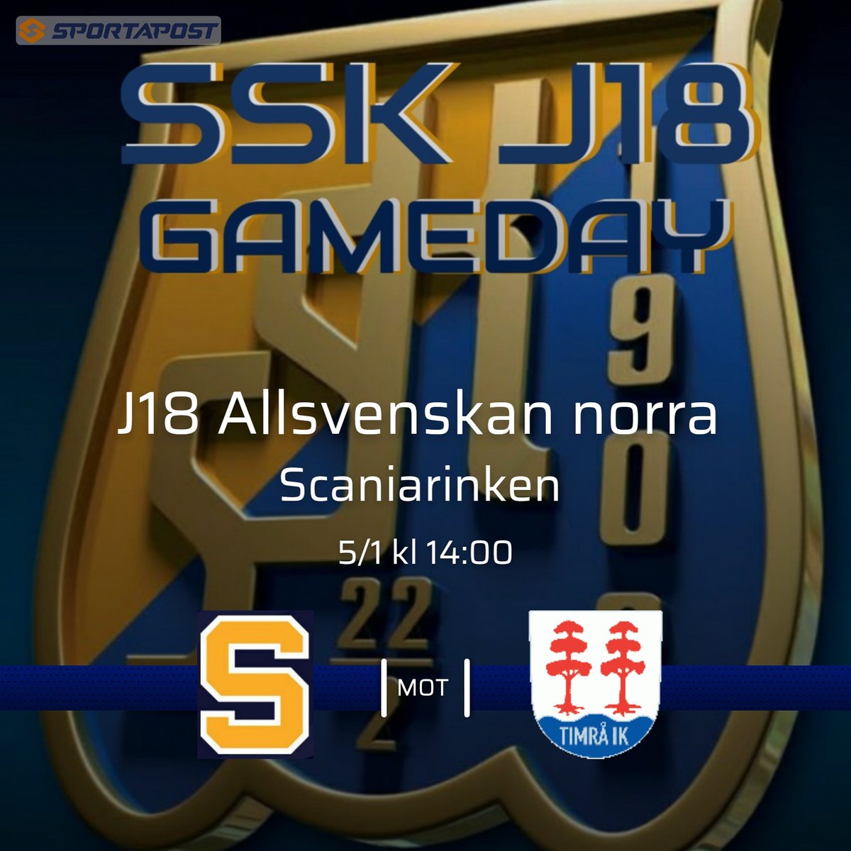 Bacciskungen's tweet photo. G A M E D A Y!
Söndag 5/1 kl 14
@sportklubben_j18 möter @timrajuniorer
Välkomna till Scaniarinken!!!
#twittSSK #SSKJ18 #FRAMÅTSPORT #tillsammans #j18allsvenskannorra #tikj18 #ballerina #motslutspel #ccmhockeysverige https://t.co/yxduxgekb1
