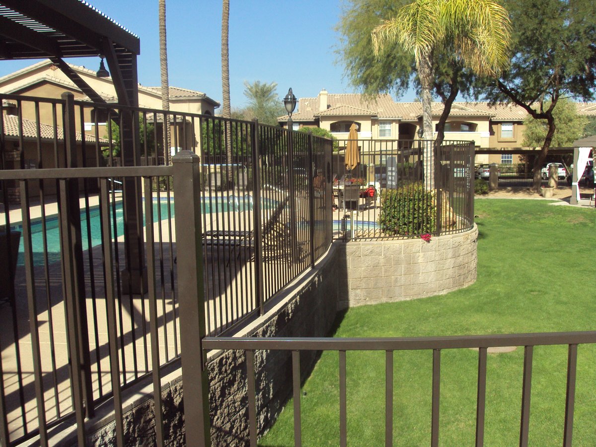 DcsPool's tweet image. Rusty #poolfences wearing you down? Time to call DCS Pool Barriers! We can restore your #wroughtiron pool fencing to a safe, beautiful, and like-new condition. Visit dcspoolbarriers.com/fence-repair/ to learn more about our services!