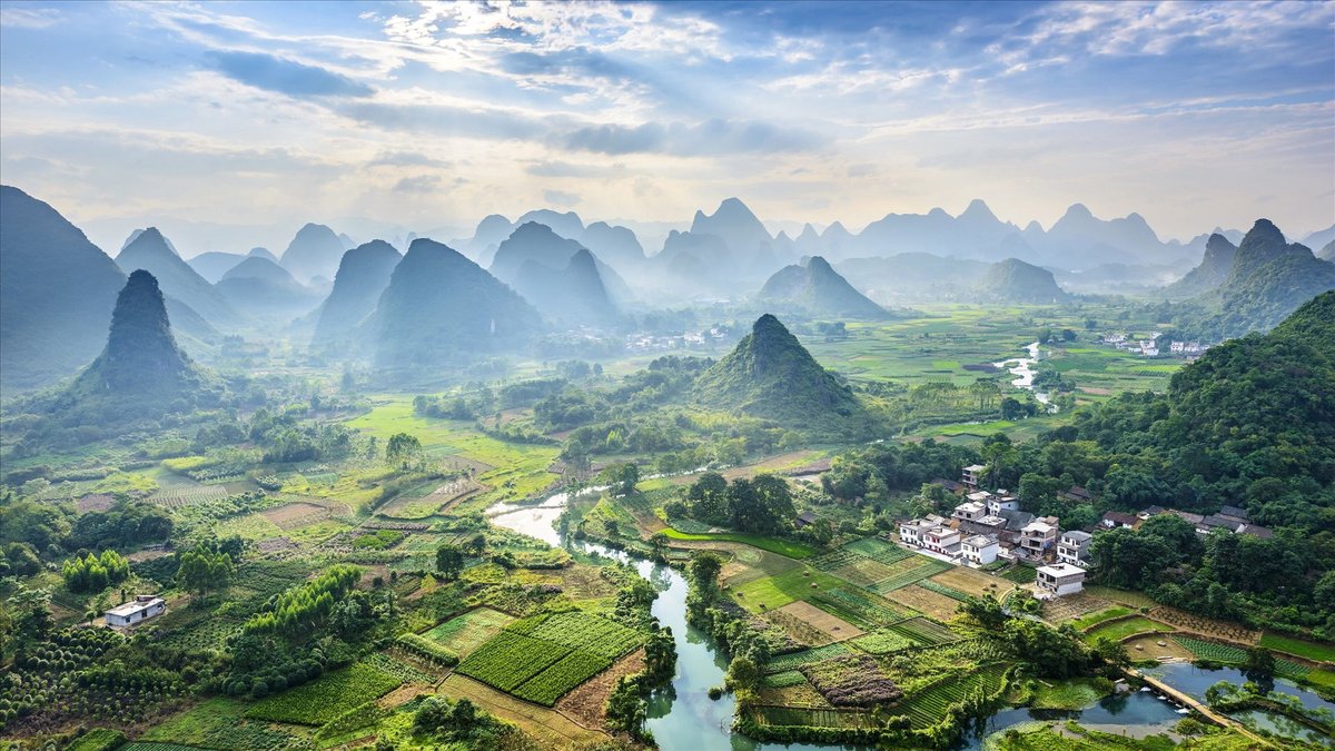 We can appreciate it that "Reaching the top,then you can hold all mountains in a single glance".