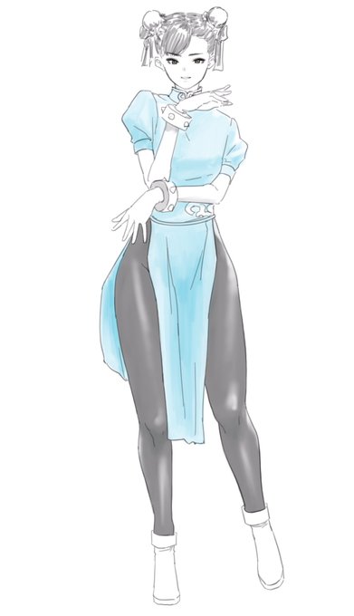 お題箱より
春麗タイツと生足 