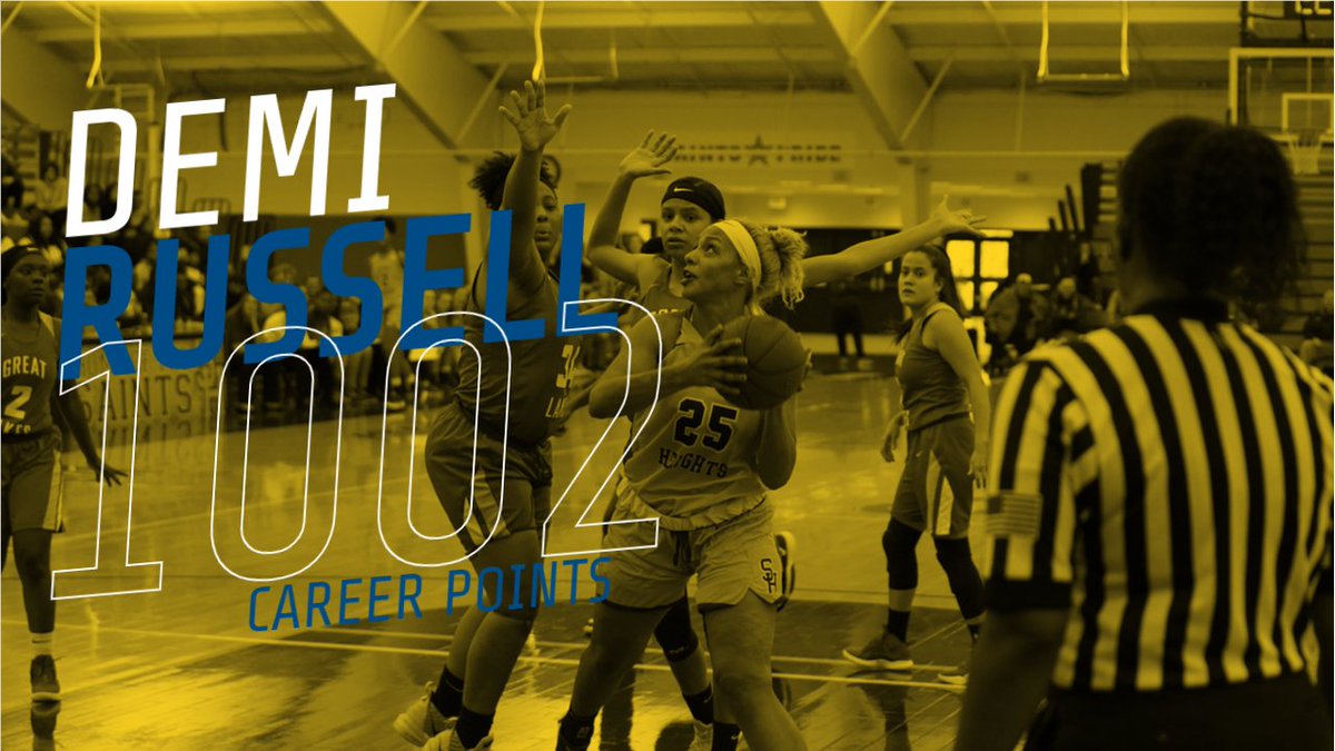shusaints's tweet photo. Congratulations to @Shuwbk1 Demi Russell on hitting #1000Points for her career! 💫🏀 #FearTheHalo https://t.co/M0jGvg9cnD