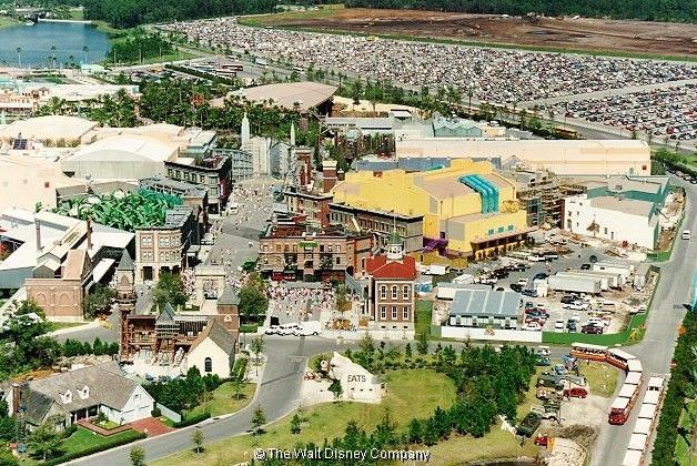 History@Disney on Twitter: Here you will find an early aerial shot of  Disney-MGM Studios showing Residental Street, New York Street, and the  construction of the Muppet Courtyard area. Today, from this same