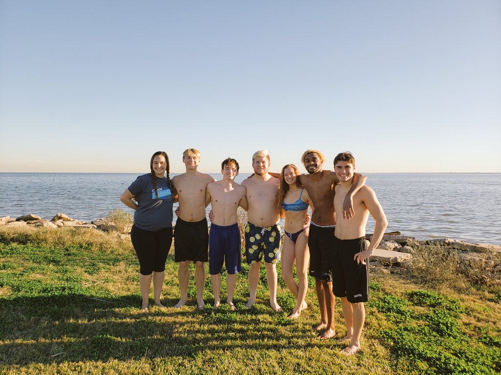 A beautiful day on the Gulf of Mexico in Texas. God's creation is amazing. #TaborSwimTrainingTrip