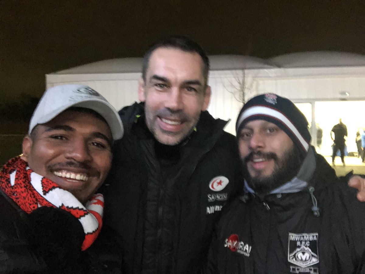 adil_fahad's tweet photo. A big S/O to @SamuraiRugby for the hook up - always paying back , always providing opportunities and experiences 👌, pretty elated to meet @owen_faz @bradbarritt &amp; Alex Sanderson who has invited me for the @Saracens training on Monday and lunch with the boys! #TogetherSaracens https://t.co/yJo0mW0rMB