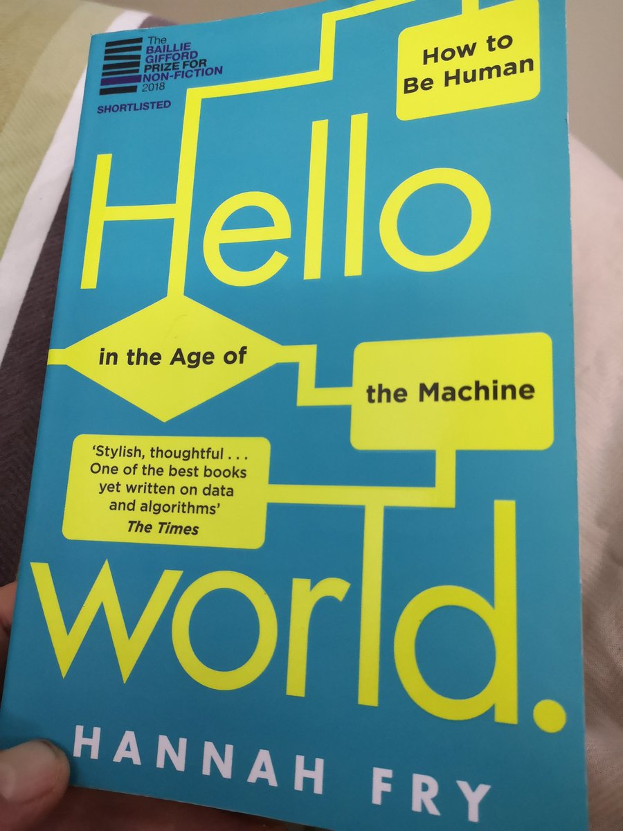 Interesting book about the implications of algorithms in our society. AI explained with real cases   that make you think.