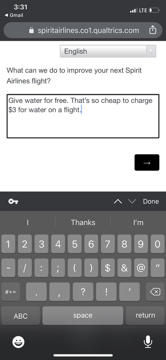BenBaum1998's tweet photo. @SpiritAirlines had to full-sprint to my flight this AM b/c security was on a mission to make me late. I sit down in my seat, clearly gassed, and I’m asked if I want to spend $3 for a  water cup. No! I’m dying of thirst and I want free water like every other flight in America https://t.co/OKEE1YXMiq
